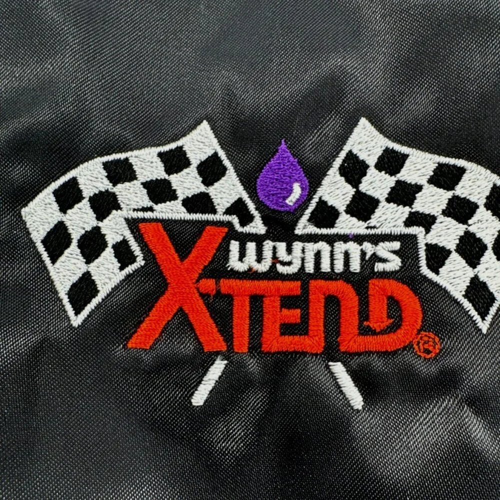 Vintage Wynn's Xtend Racing Jacket Mens XXL Satin Bomber Snap Lined USA Made 70s